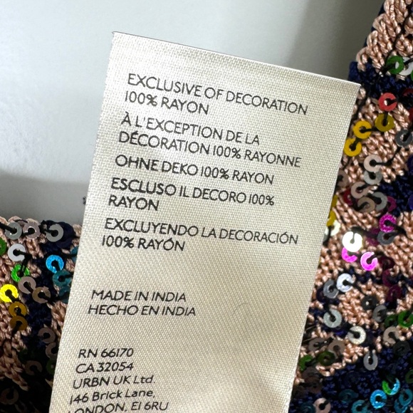 FREE PEOPLE Shimmy Sequin Tank NEW Size XS Twilight Rose Combo - Picture 8 of 9